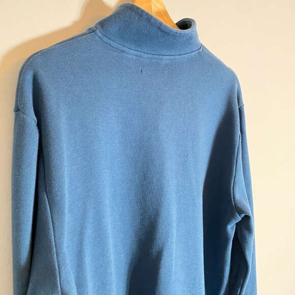 NWOT Calvin Klein Men's Large Liquid Touch Long Sleeve Quarter Zip Blue Pullover - Picture 15 of 16